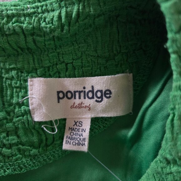 NWT Textured Slim Knit Green Mini Dress Anthropologie, XS - Picture 6 of 6